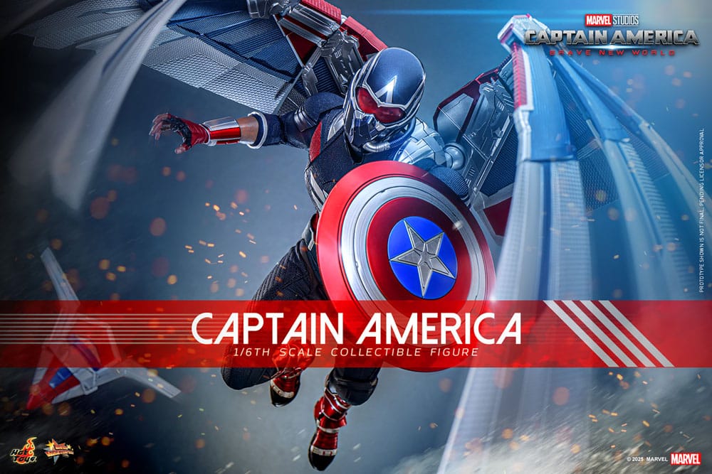 Captain America: Brave New World Movie Masterpiece Actionfigur 1/6 Captain America 30 cm Image 2