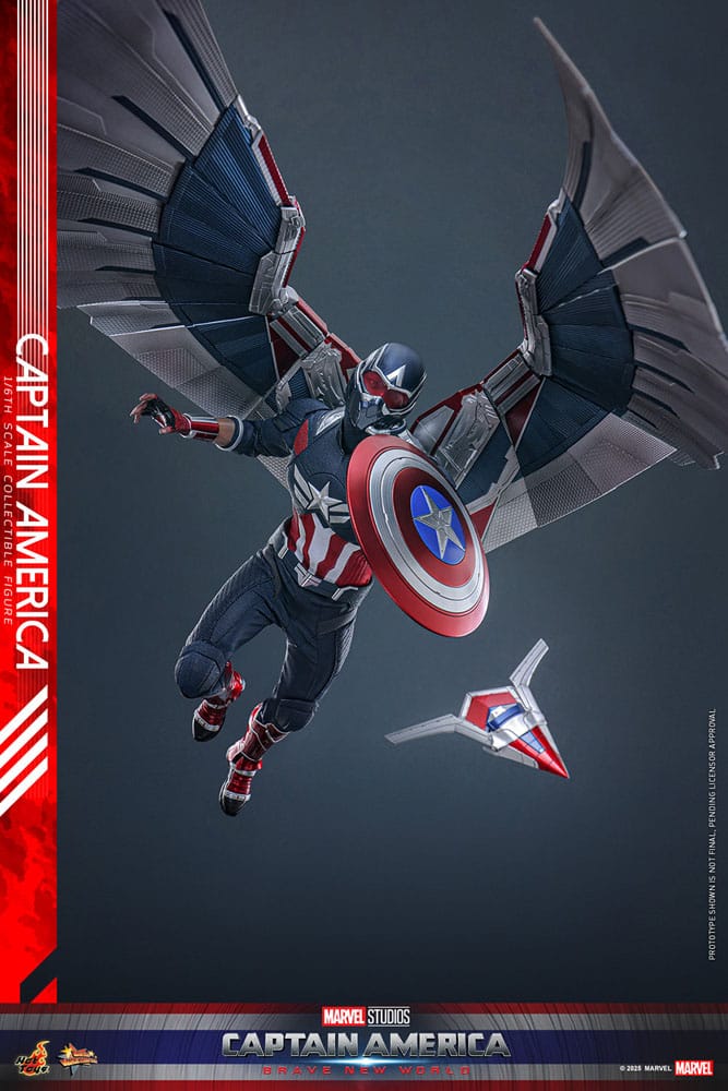 Captain America: Brave New World Movie Masterpiece Actionfigur 1/6 Captain America 30 cm Image 4