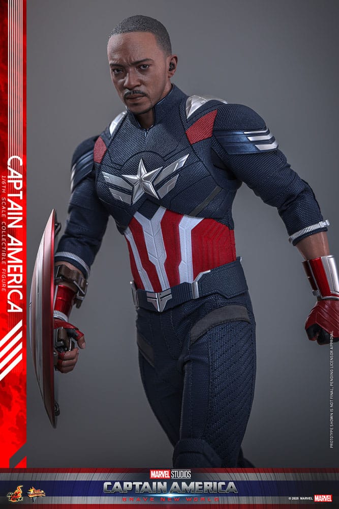 Captain America: Brave New World Movie Masterpiece Actionfigur 1/6 Captain America 30 cm Image 5