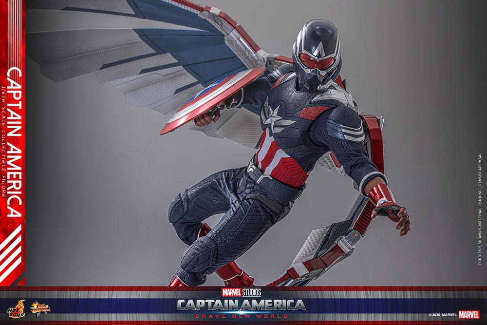 Captain America: Brave New World Movie Masterpiece Actionfigur 1/6 Captain America 30 cm Image 12