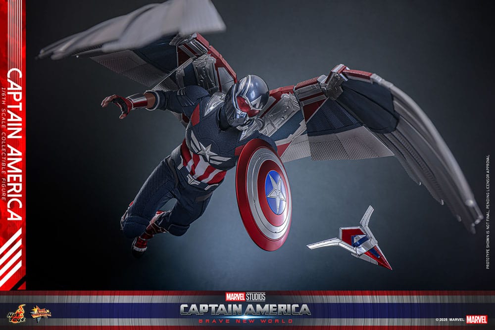 Captain America: Brave New World Movie Masterpiece Actionfigur 1/6 Captain America 30 cm Image 13