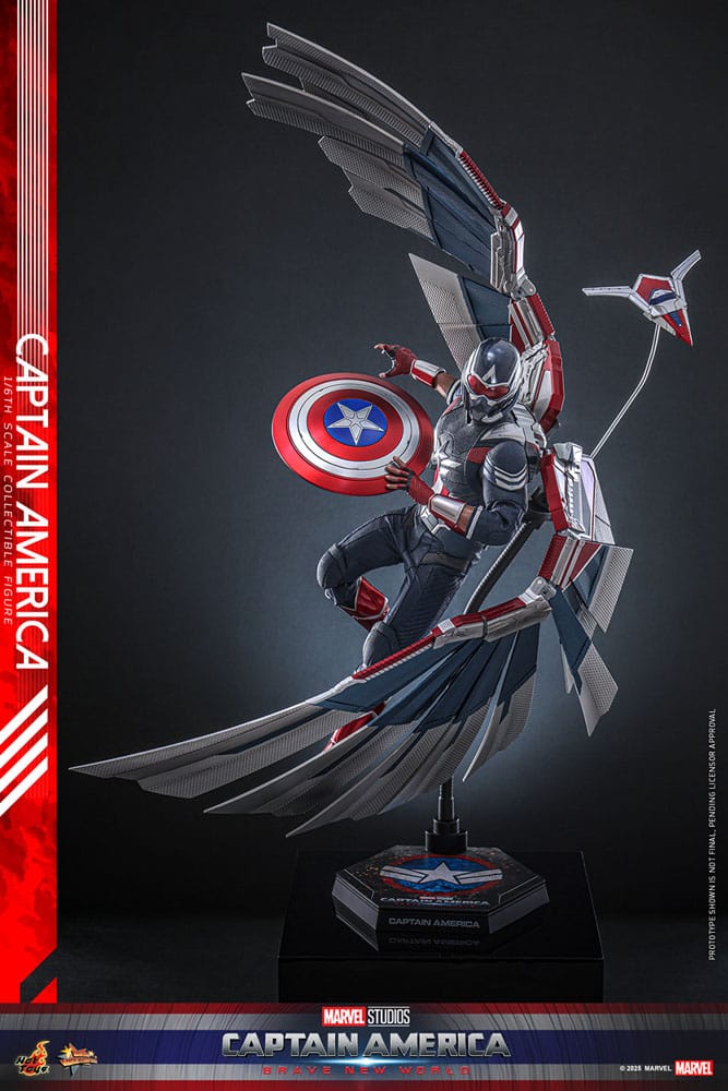 Captain America: Brave New World Movie Masterpiece Actionfigur 1/6 Captain America 30 cm Image 15