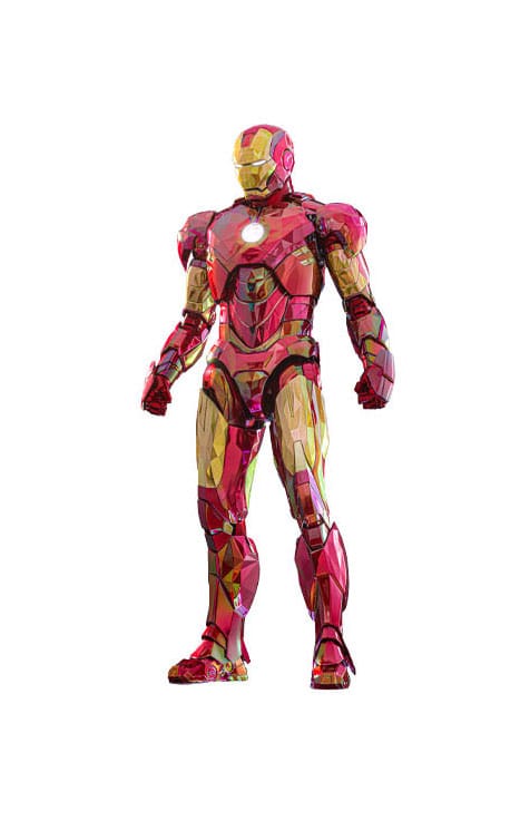 Iron Man Movie Masterpiece Diecast Actionfigur 1/6 Iron Man Mark VI (Fractal Armor) Hot Toys Exclusive 33 cm Image 1