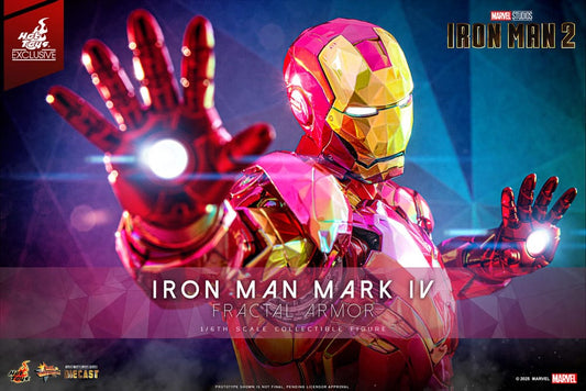 Iron Man Movie Masterpiece Diecast Actionfigur 1/6 Iron Man Mark VI (Fractal Armor) Hot Toys Exclusive 33 cm Image 2