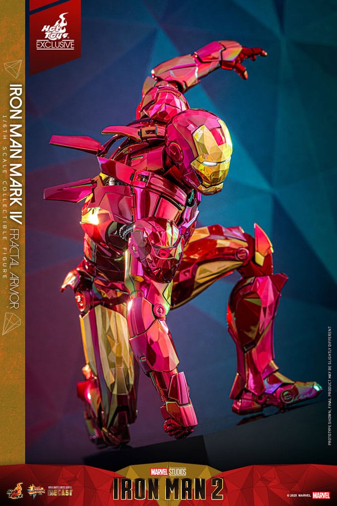 Iron Man Movie Masterpiece Diecast Actionfigur 1/6 Iron Man Mark VI (Fractal Armor) Hot Toys Exclusive 33 cm Image 4