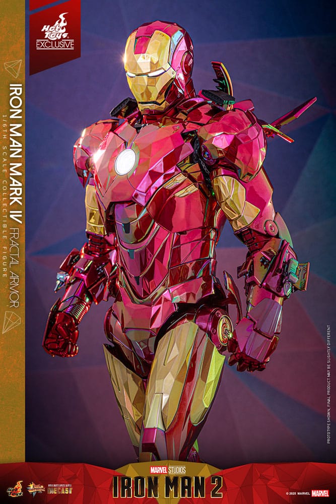 Iron Man Movie Masterpiece Diecast Actionfigur 1/6 Iron Man Mark VI (Fractal Armor) Hot Toys Exclusive 33 cm Image 5