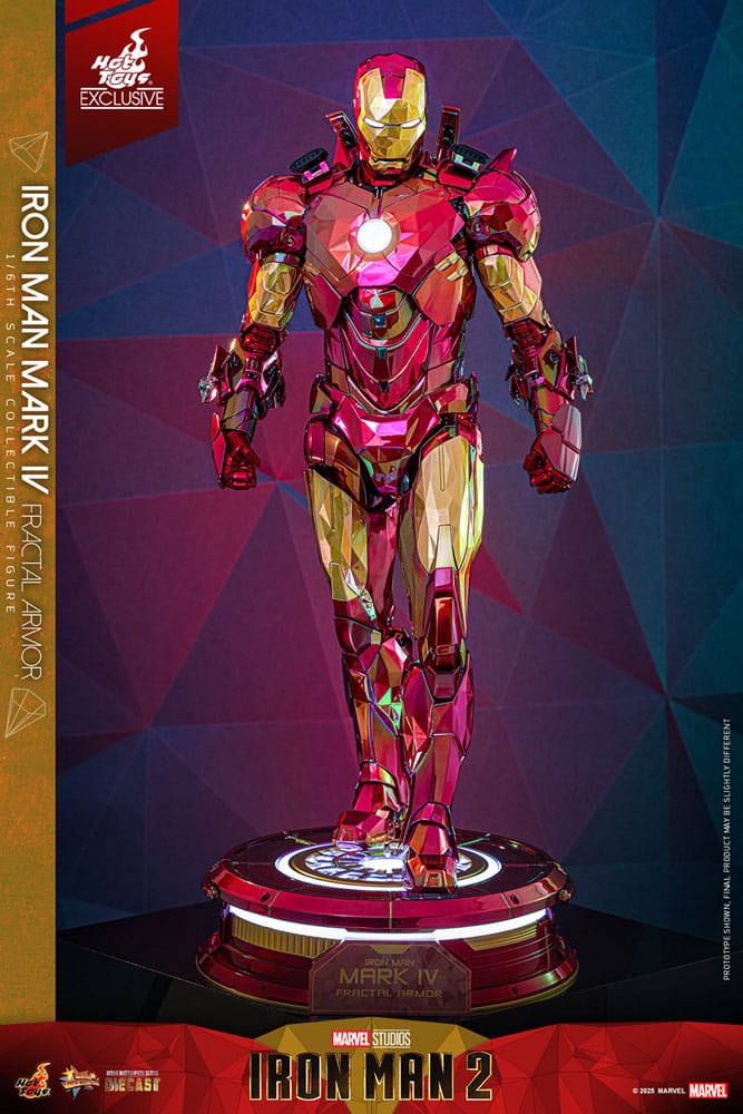 Iron Man Movie Masterpiece Diecast Actionfigur 1/6 Iron Man Mark VI (Fractal Armor) Hot Toys Exclusive 33 cm Image 7
