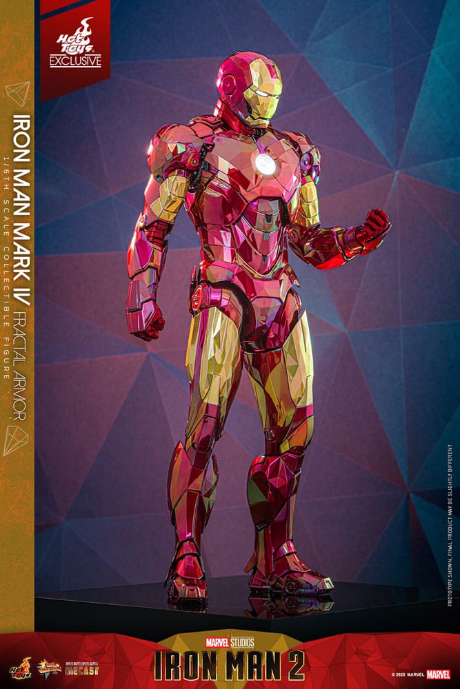 Iron Man Movie Masterpiece Diecast Actionfigur 1/6 Iron Man Mark VI (Fractal Armor) Hot Toys Exclusive 33 cm Image 9