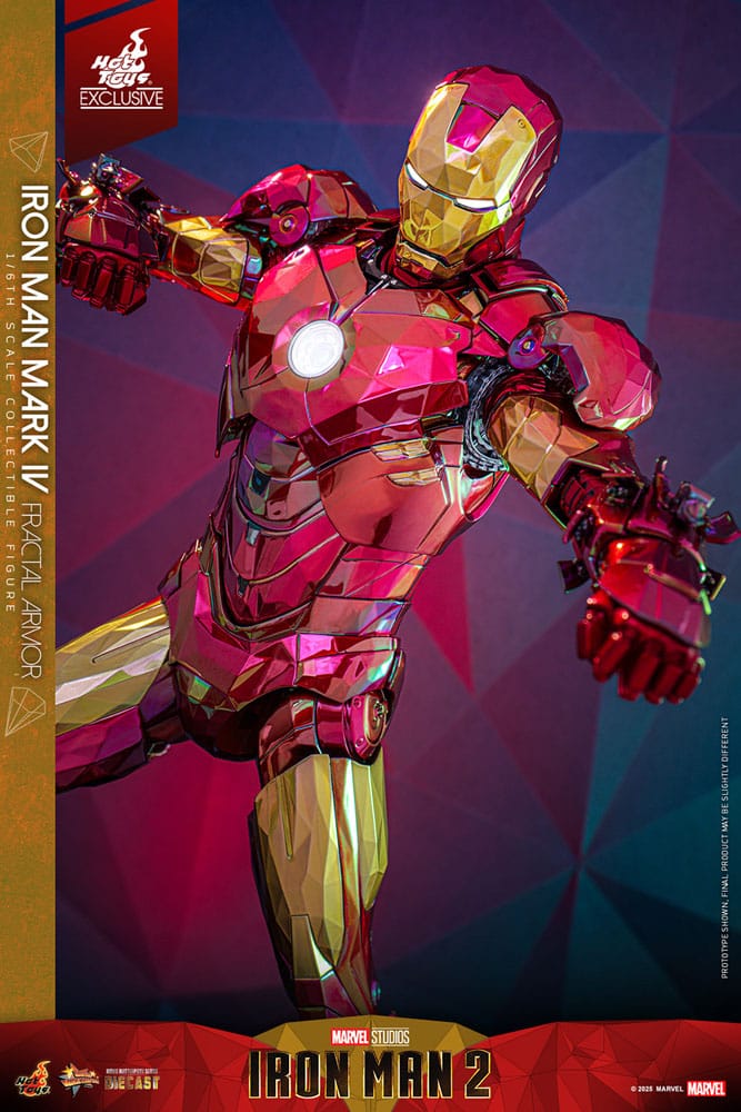 Iron Man Movie Masterpiece Diecast Actionfigur 1/6 Iron Man Mark VI (Fractal Armor) Hot Toys Exclusive 33 cm Image 11