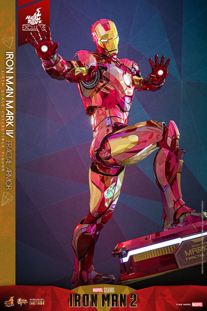 Iron Man Movie Masterpiece Diecast Actionfigur 1/6 Iron Man Mark VI (Fractal Armor) Hot Toys Exclusive 33 cm Image 12