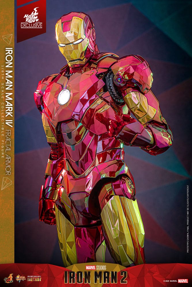 Iron Man Movie Masterpiece Diecast Actionfigur 1/6 Iron Man Mark VI (Fractal Armor) Hot Toys Exclusive 33 cm Image 13