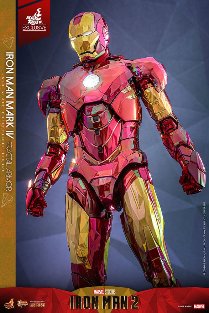 Iron Man Movie Masterpiece Diecast Actionfigur 1/6 Iron Man Mark VI (Fractal Armor) Hot Toys Exclusive 33 cm Image 14