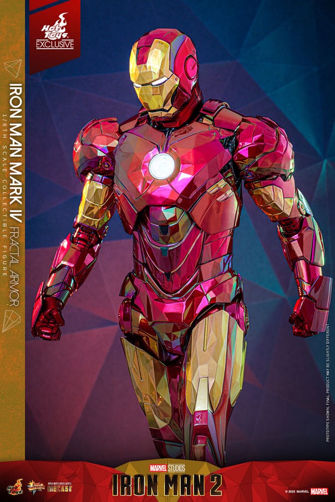 Iron Man Movie Masterpiece Diecast Actionfigur 1/6 Iron Man Mark VI (Fractal Armor) Hot Toys Exclusive 33 cm Image 16
