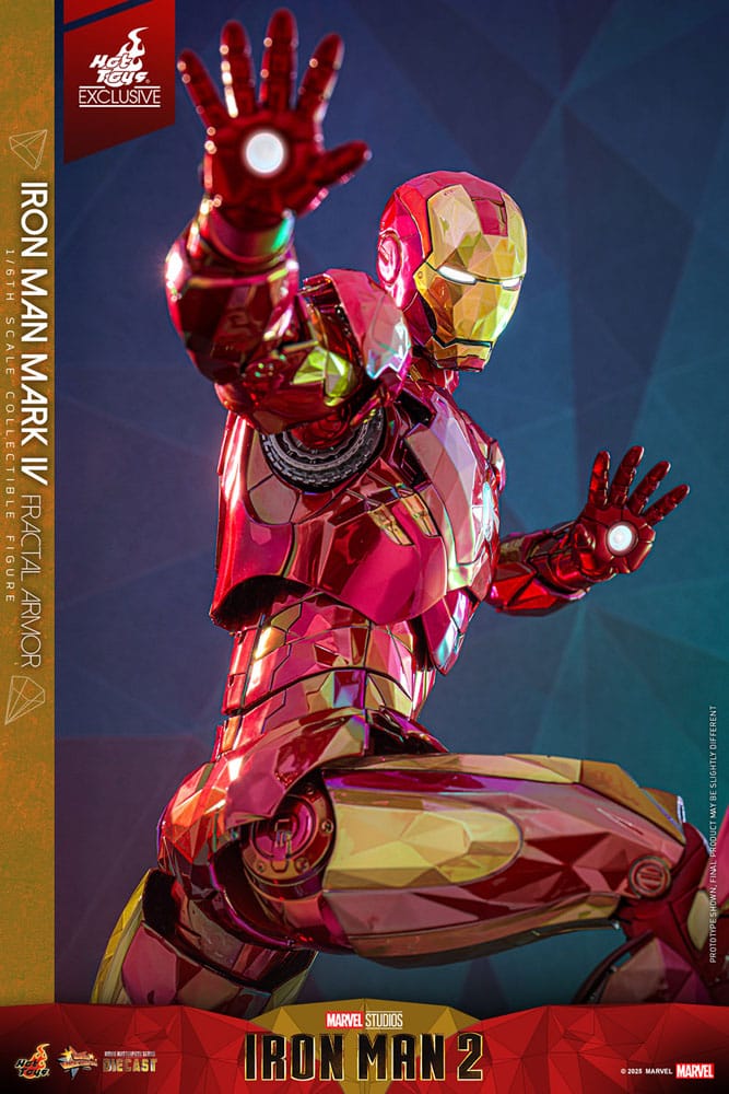 Iron Man Movie Masterpiece Diecast Actionfigur 1/6 Iron Man Mark VI (Fractal Armor) Hot Toys Exclusive 33 cm Image 17