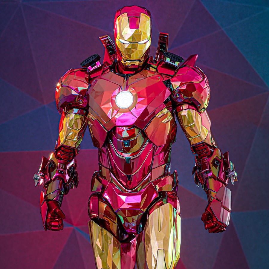 Iron Man Movie Masterpiece Diecast Actionfigur 1/6 Iron Man Mark VI (Fractal Armor) Hot Toys Exclusive 33 cm Image 23