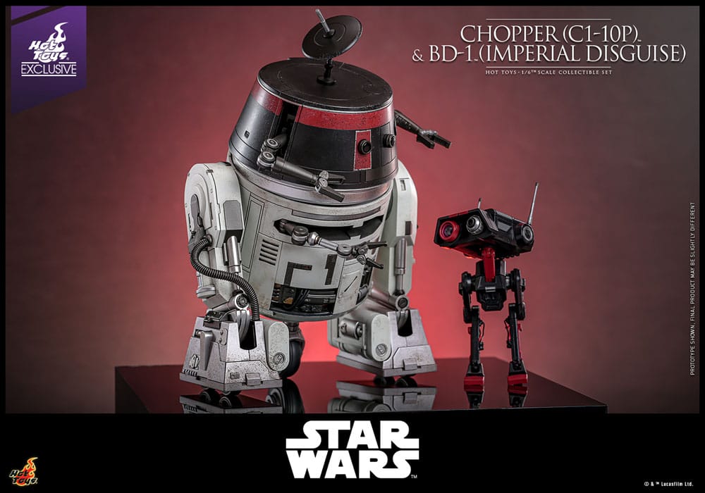 Star Wars Actionfigur Set 1/6 Chopper (C1-10P&trade;) & BD-1&trade; (Imperial Disguise) 18 cm & 8 cm Image 2