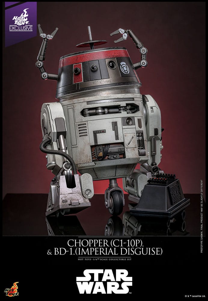 Star Wars Actionfigur Set 1/6 Chopper (C1-10P&trade;) & BD-1&trade; (Imperial Disguise) 18 cm & 8 cm Image 3