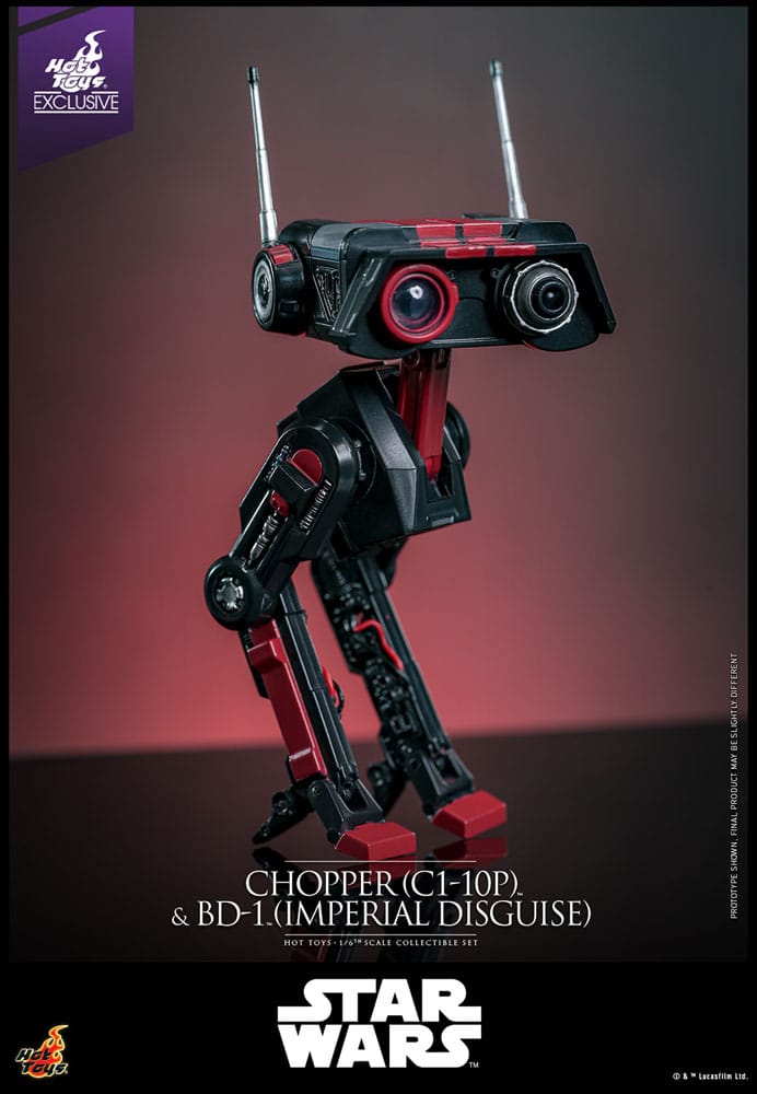 Star Wars Actionfigur Set 1/6 Chopper (C1-10P&trade;) & BD-1&trade; (Imperial Disguise) 18 cm & 8 cm Image 4