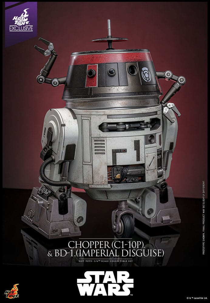Star Wars Actionfigur Set 1/6 Chopper (C1-10P&trade;) & BD-1&trade; (Imperial Disguise) 18 cm & 8 cm Image 8