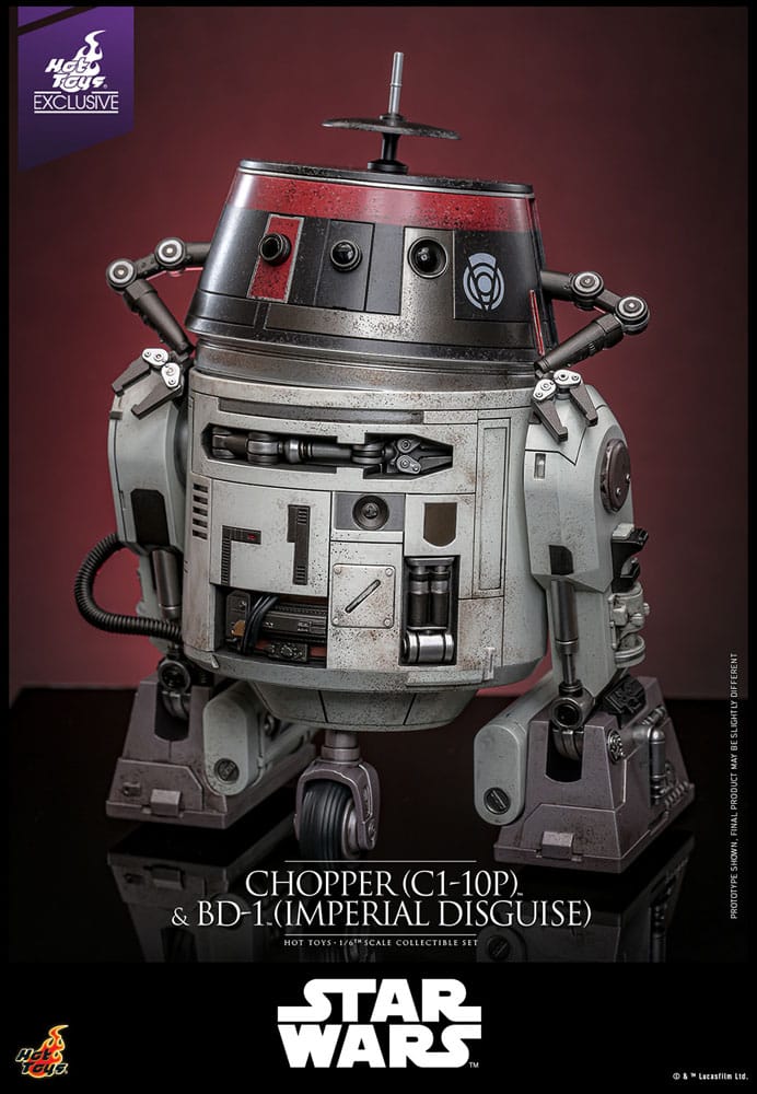 Star Wars Actionfigur Set 1/6 Chopper (C1-10P&trade;) & BD-1&trade; (Imperial Disguise) 18 cm & 8 cm Image 9