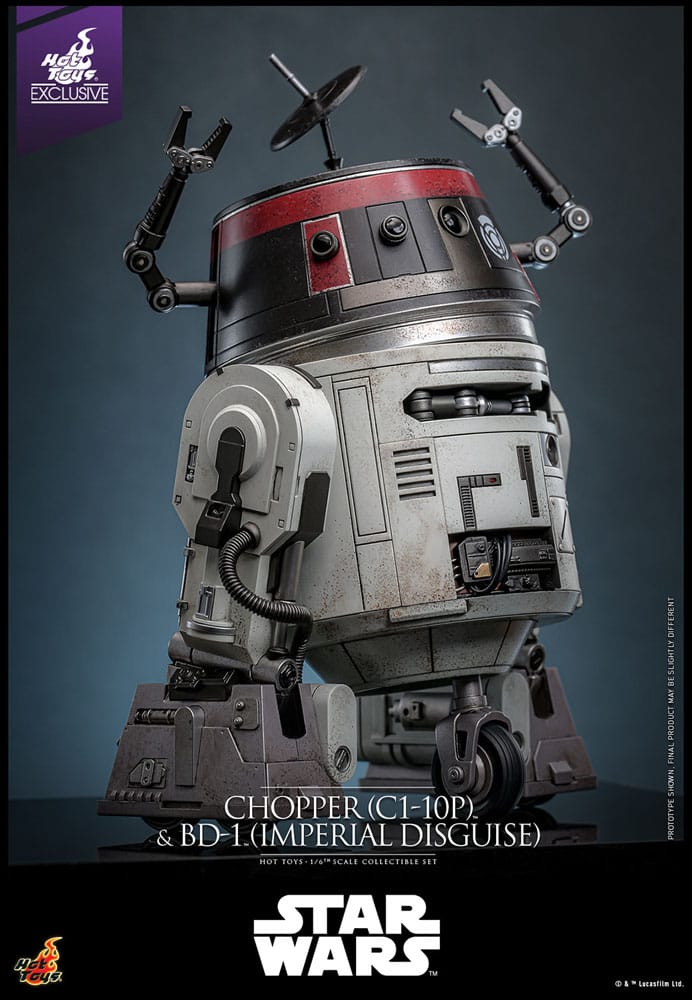 Star Wars Actionfigur Set 1/6 Chopper (C1-10P&trade;) & BD-1&trade; (Imperial Disguise) 18 cm & 8 cm Image 11