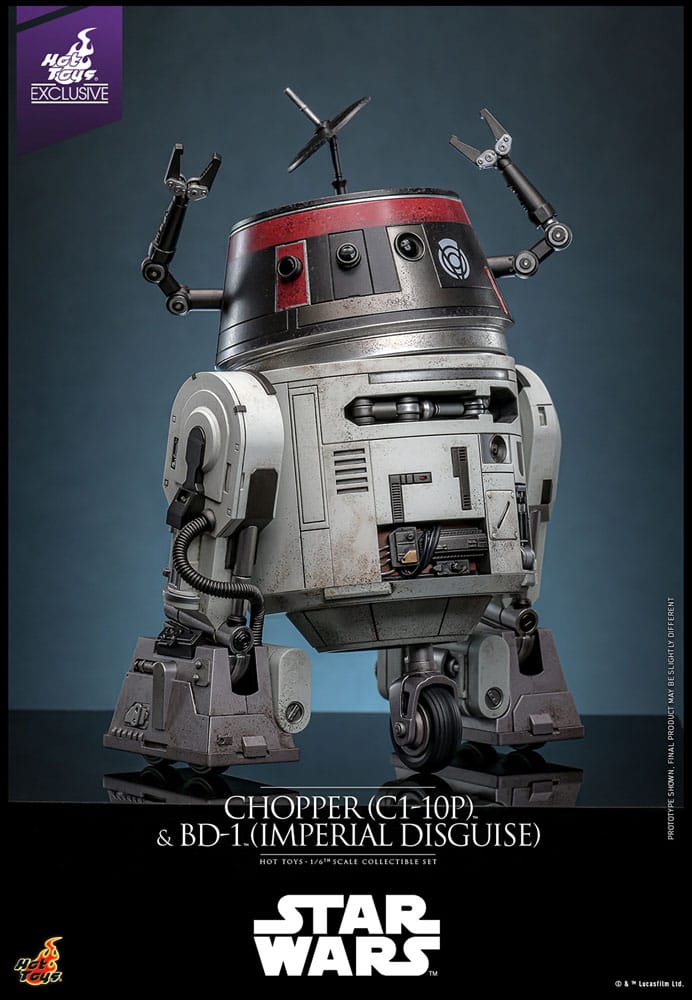 Star Wars Actionfigur Set 1/6 Chopper (C1-10P&trade;) & BD-1&trade; (Imperial Disguise) 18 cm & 8 cm Image 12