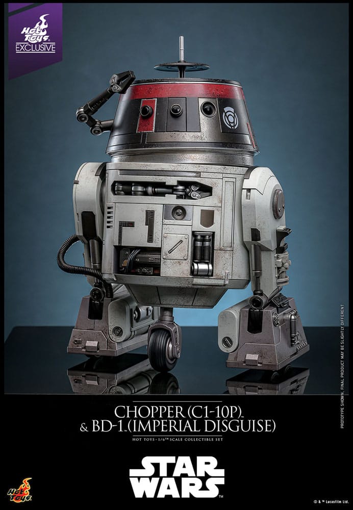 Star Wars Actionfigur Set 1/6 Chopper (C1-10P&trade;) & BD-1&trade; (Imperial Disguise) 18 cm & 8 cm Image 13