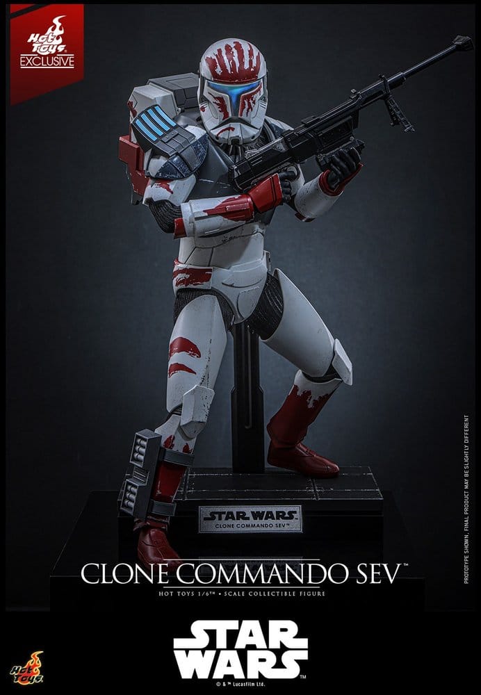 Star Wars: The Clone Wars Television Masterpiece Actionfigur 1/6 Clone Commando Sev (Hot Toys Exclusive) 30 cm Image 3