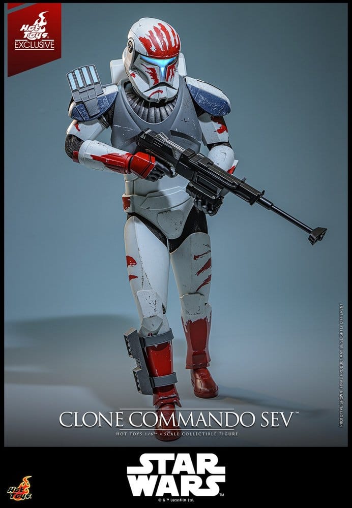 Star Wars: The Clone Wars Television Masterpiece Actionfigur 1/6 Clone Commando Sev (Hot Toys Exclusive) 30 cm Image 4