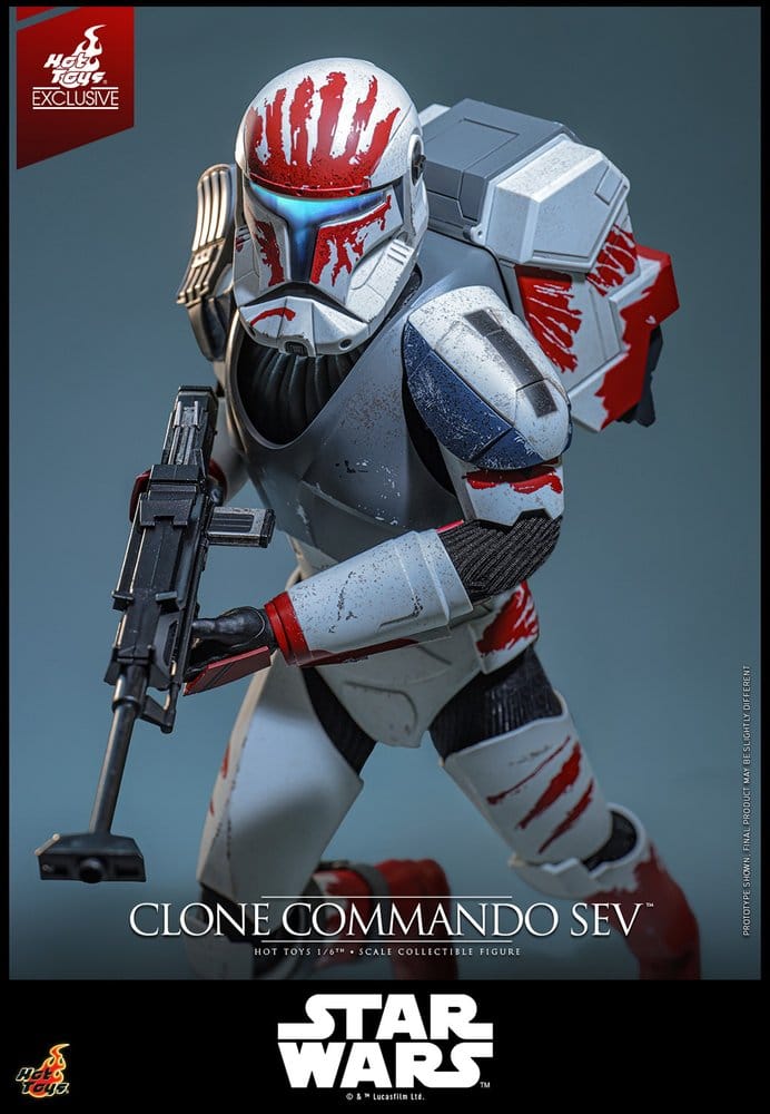 Star Wars: The Clone Wars Television Masterpiece Actionfigur 1/6 Clone Commando Sev (Hot Toys Exclusive) 30 cm Image 5