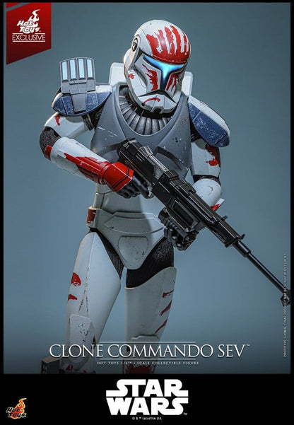 Star Wars: The Clone Wars Television Masterpiece Actionfigur 1/6 Clone Commando Sev (Hot Toys Exclusive) 30 cm Image 6