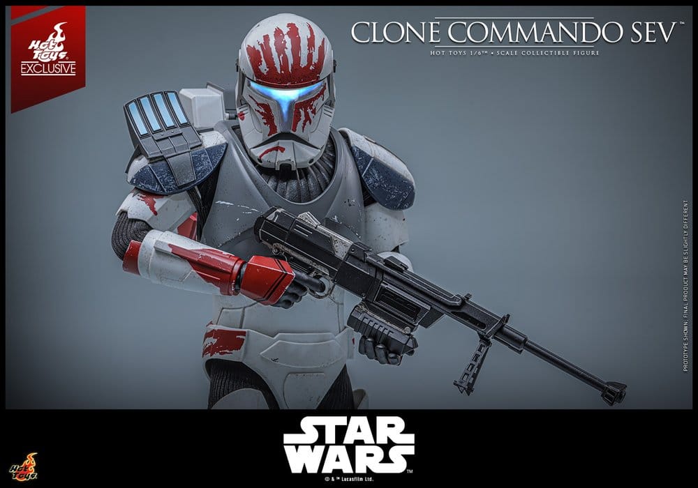 Star Wars: The Clone Wars Television Masterpiece Actionfigur 1/6 Clone Commando Sev (Hot Toys Exclusive) 30 cm Image 7