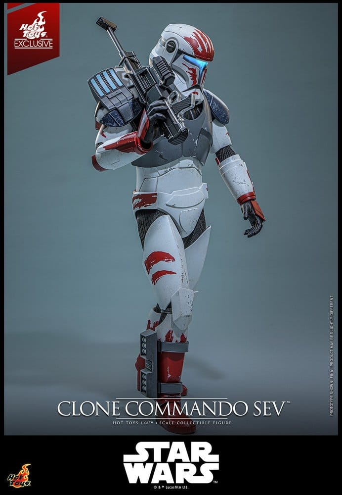 Star Wars: The Clone Wars Television Masterpiece Actionfigur 1/6 Clone Commando Sev (Hot Toys Exclusive) 30 cm Image 8