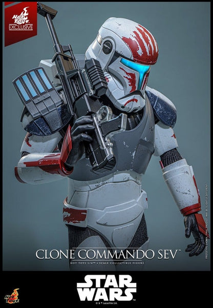 Star Wars: The Clone Wars Television Masterpiece Actionfigur 1/6 Clone Commando Sev (Hot Toys Exclusive) 30 cm Image 9