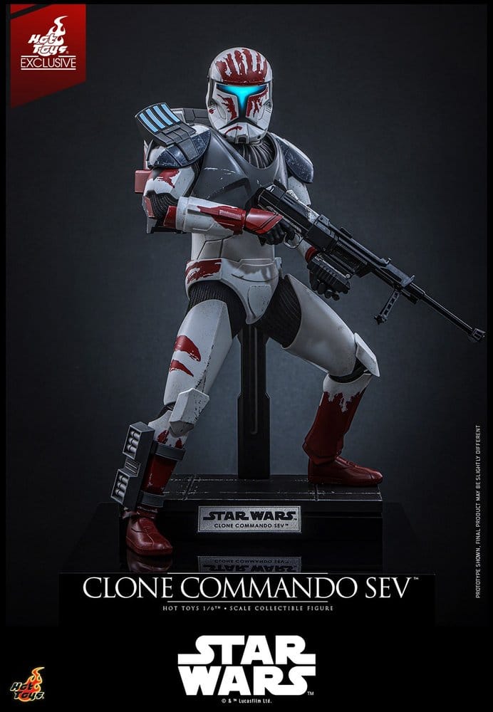 Star Wars: The Clone Wars Television Masterpiece Actionfigur 1/6 Clone Commando Sev (Hot Toys Exclusive) 30 cm Image 10