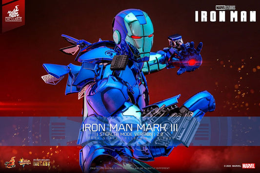 Iron Man Movie Masterpiece Diecast Actionfigur 1/6 Iron Man Mark III (Stealth Mode Ver.) 2.0 Hot Toys Exclusive 33 cm Image 2