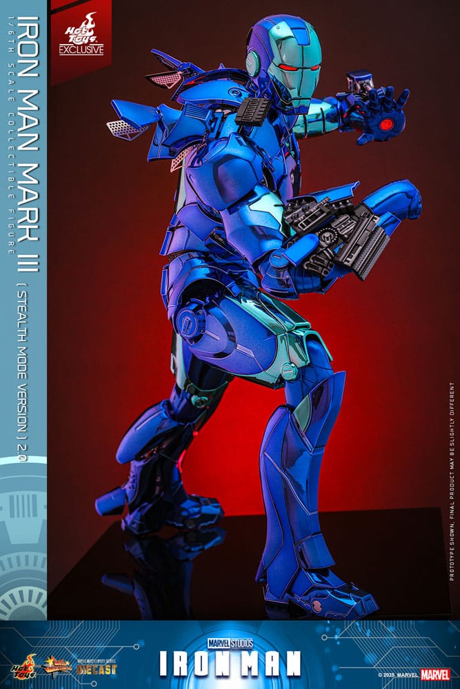 Iron Man Movie Masterpiece Diecast Actionfigur 1/6 Iron Man Mark III (Stealth Mode Ver.) 2.0 Hot Toys Exclusive 33 cm Image 4