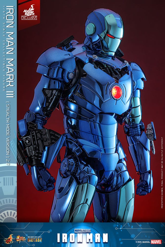 Iron Man Movie Masterpiece Diecast Actionfigur 1/6 Iron Man Mark III (Stealth Mode Ver.) 2.0 Hot Toys Exclusive 33 cm Image 5