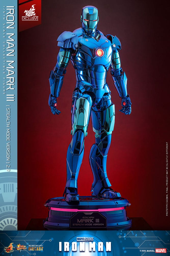 Iron Man Movie Masterpiece Diecast Actionfigur 1/6 Iron Man Mark III (Stealth Mode Ver.) 2.0 Hot Toys Exclusive 33 cm Image 6