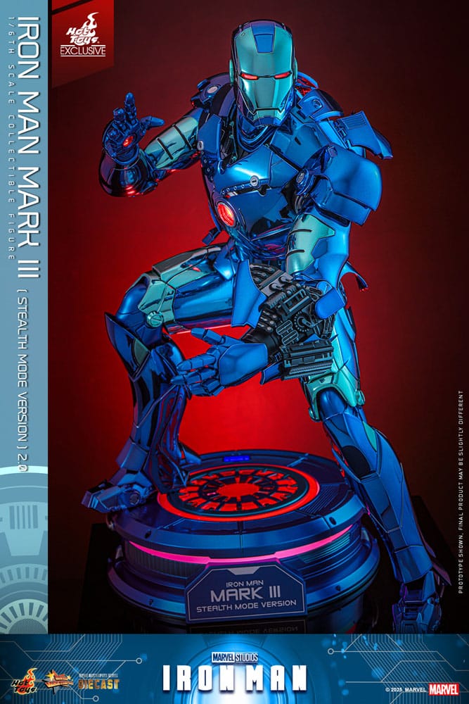 Iron Man Movie Masterpiece Diecast Actionfigur 1/6 Iron Man Mark III (Stealth Mode Ver.) 2.0 Hot Toys Exclusive 33 cm Image 7