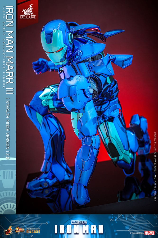 Iron Man Movie Masterpiece Diecast Actionfigur 1/6 Iron Man Mark III (Stealth Mode Ver.) 2.0 Hot Toys Exclusive 33 cm Image 11