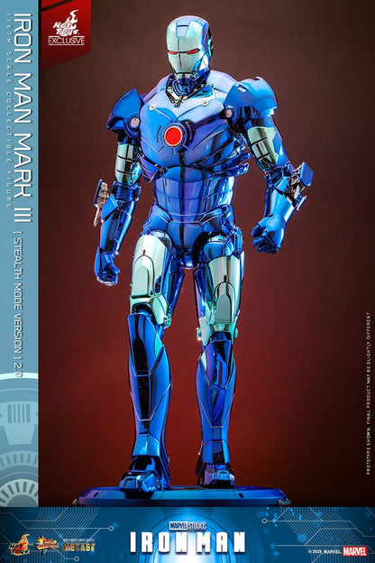 Iron Man Movie Masterpiece Diecast Actionfigur 1/6 Iron Man Mark III (Stealth Mode Ver.) 2.0 Hot Toys Exclusive 33 cm Image 13