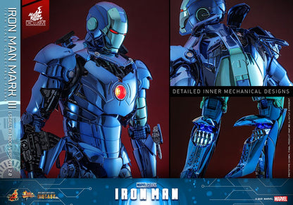 Iron Man Movie Masterpiece Diecast Actionfigur 1/6 Iron Man Mark III (Stealth Mode Ver.) 2.0 Hot Toys Exclusive 33 cm Image 18