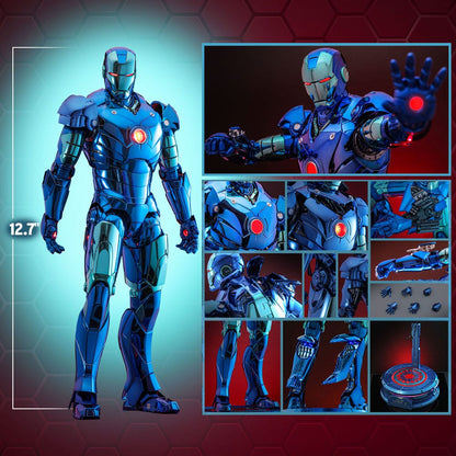 Iron Man Movie Masterpiece Diecast Actionfigur 1/6 Iron Man Mark III (Stealth Mode Ver.) 2.0 Hot Toys Exclusive 33 cm Image 20