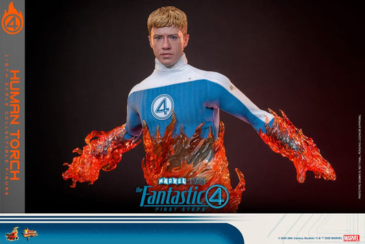 The Fantastic Four: First Steps Movie Masterpiece Actionfigur 1/6 Human Torch 30 cm Image 2