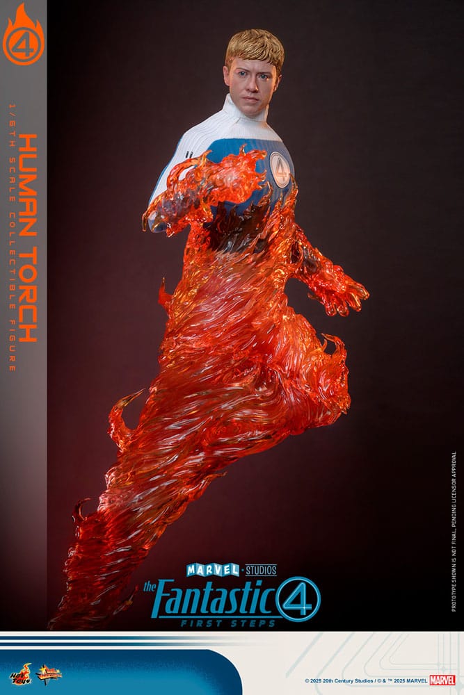 The Fantastic Four: First Steps Movie Masterpiece Actionfigur 1/6 Human Torch 30 cm Image 11