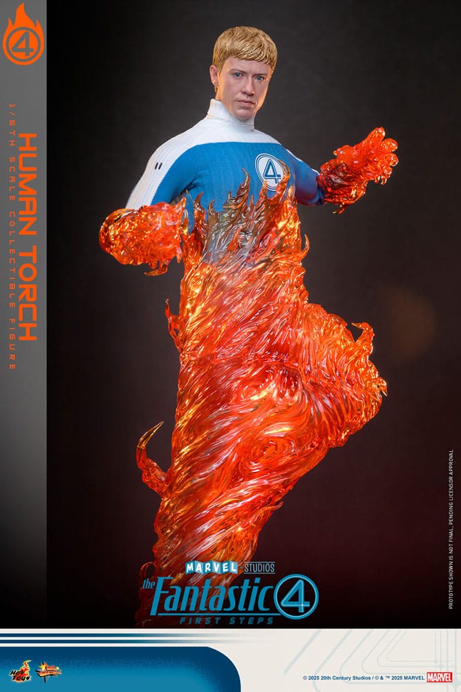 The Fantastic Four: First Steps Movie Masterpiece Actionfigur 1/6 Human Torch 30 cm Image 13