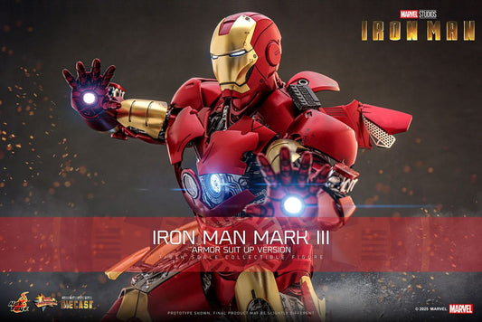 Iron Man Movie Masterpiece Diecast Actionfigur 1/6 Iron Man Mark III (Armor Suit Up Version) 32 cm Image 2