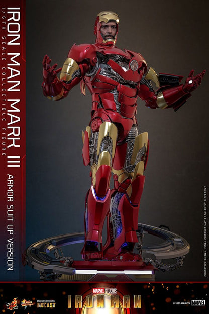 Iron Man Movie Masterpiece Diecast Actionfigur 1/6 Iron Man Mark III (Armor Suit Up Version) 32 cm Image 4