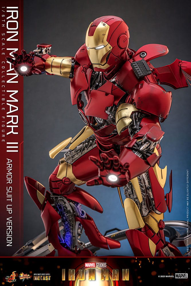 Iron Man Movie Masterpiece Diecast Actionfigur 1/6 Iron Man Mark III (Armor Suit Up Version) 32 cm Image 5